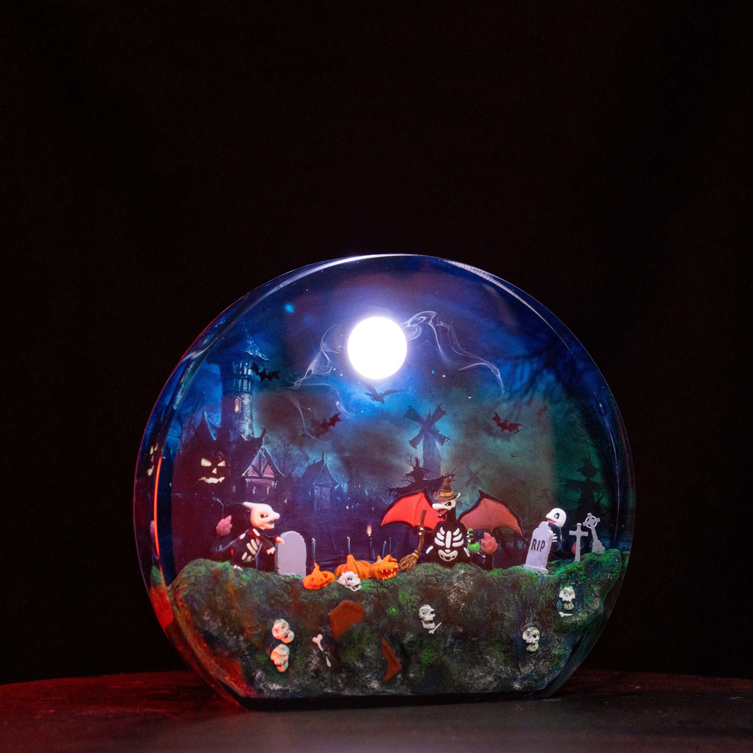 Epoxy Lamp - Halloween Pokemon Custom Night Light Ground - Breakwooden BR2812